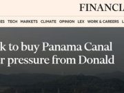 Два ключевых порта Панамского канала будут приобретены у китайцев американской компанией BlackRock, сообщает Financial Times Два ключевых порта Панамского канала будут приобретены у китайцев американской компанией BlackRock, сообщает Financial Times
