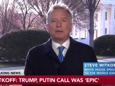 Интервью спецпредставителя США Уиткоффа по поводу звонка Трампа Путину: этот звонок был грандиозным. Я считаю, он был грандиозным и переломным.