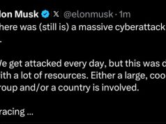 Илон Маск заявил, что в отношении соцсети X была предпринята масштабная кибератака Илон Маск заявил, что в отношении соцсети X была предпринята масштабная кибератака