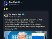 Мем: Трамп вводит военный призыв для всех, у кого в профиле в соцсетях есть флаг Украины Мем: Трамп вводит военный призыв для всех, у кого в профиле в соцсетях есть флаг Украины