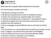 Орбан опубликовал список требований Венгрии к Евросоюзу Орбан опубликовал список требований Венгрии к Евросоюзу