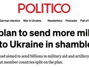 План ЕС по отправке дополнительной военной помощи Украине «провалился», пишет Politico План ЕС по отправке дополнительной военной помощи Украине "провалился", пишет Politico