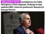 ЦИК Румынии не допустил оппозиционного кандидата Кэлина Джорджеску на президентские выборы, которые должны состояться в мае ЦИК Румынии не допустил оппозиционного кандидата Кэлина Джорджеску на президентские выборы, которые должны состояться в мае