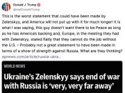 Трамп ответил на заявление Зеленского о том, что до конца войны с РФ еще очень далеко Трамп ответил на заявление Зеленского о том, что до конца войны с РФ еще очень далеко
