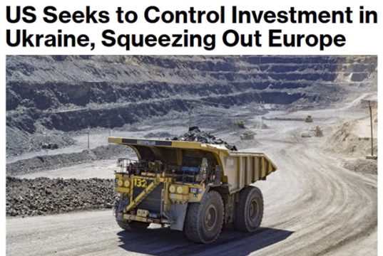 Bloomberg подтверждает, что новый проект соглашения по недрам, который написали у Трампа, ставит под полный контроль США все крупные инвестиции в инфраструктуру и минеральные ресурсы Украины Bloomberg подтверждает, что новый проект соглашения по недрам, который написали у Трампа, ставит под полный контроль США все крупные инвестиции в инфраструктуру и минеральные ресурсы Украины
