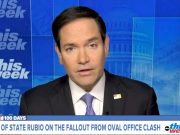 Синхронно с Уолтцем на американском ТВ выступает госсекретарь Марко Рубио Синхронно с Уолтцем на американском ТВ выступает госсекретарь Марко Рубио