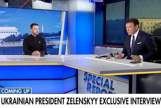 Зеленский дает интервью Fox News Зеленский дает интервью Fox News