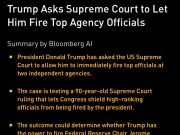 Президент Трамп просит Верховный суд разрешить ему уволить Джерома Пауэлла из Федеральной резервной системы Президент Трамп просит Верховный суд разрешить ему уволить Джерома Пауэлла из Федеральной резервной системы