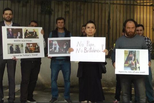 Акция против Константинопольского патриарха прошла в Тбилиси