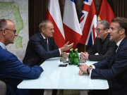 Макрон, Стармер, Мерц и Туск прибыли в Киев