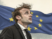 «Участвовал в боксёрском поединке с женой»: в сети высмеяли растрёпанного Макрона, опоздавшего на саммит ЕС