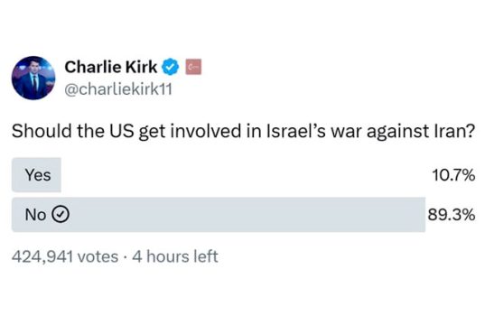 Ну и опрос народа втягиваться США в этот конфликт Израиль Иран Ну и опрос народа втягиваться США в этот конфликт Израиль Иран