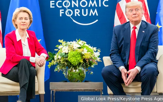 FT узнала о «воинственных переговорах» перед встречей Трампа и фон дер Ляйен