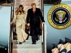 Президент США Дональд Трамп и первая леди Мелания Трамп прибыли в Лондон Президент США Дональд Трамп и первая леди Мелания Трамп прибыли в Лондон