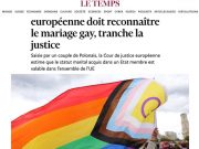 Le Temps: Европейский суд постановил, что все члены ЕС должны признавать однополые браки, заключенные в другой стране Le Temps: Европейский суд постановил, что все члены ЕС должны признавать однополые браки, заключенные в другой стране