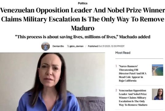 Лауреат Нобелевской премии мира призывает бомбить родную страну… Лауреат Нобелевской премии мира призывает бомбить родную страну...