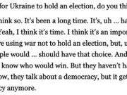 Трамп заявил, что в Украине пора провести выборы Трамп заявил, что в Украине пора провести выборы