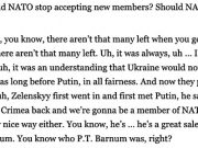 В НАТО давно не собираются принимать Украину, заявил Трамп в интервью Politico В НАТО давно не собираются принимать Украину, заявил Трамп в интервью Politico