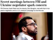 Глава украинской переговорной группы Умеров тайно встретился в США с директором ФБР Пателем, сообщили источники The Washington Post Глава украинской переговорной группы Умеров тайно встретился в США с директором ФБР Пателем, сообщили источники The Washington Post