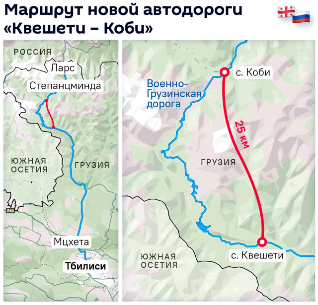 Когда дорога будет сдана, торговля между Россией и Грузией увеличится как минимум на $500 млн Когда дорога будет сдана, торговля между Россией и Грузией увеличится как минимум на $500 млн