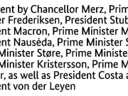 Ряд европейских лидеров опубликовали совместное заявление Ряд европейских лидеров опубликовали совместное заявление