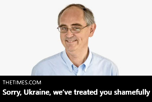 «Прости, Украина, мы поступили с тобой позорно» «Прости, Украина, мы поступили с тобой позорно»