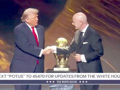 Трамп объявлен первым лауреатом премии мира ФИФА Трамп объявлен первым лауреатом премии мира ФИФА