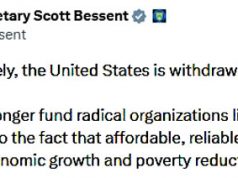 Министр финансов Скотт Бессент объявил, что США выходят из «Зелёного климатического фонда» Министр финансов Скотт Бессент объявил, что США выходят из «Зелёного климатического фонда»