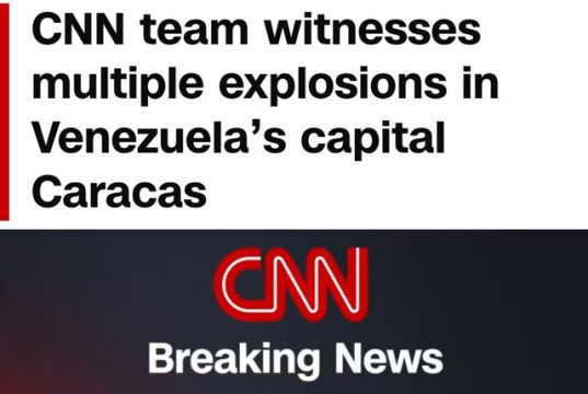 CNN подтверждает множественные взрывы в столице Венесуэлы и заявляет, что в Каракасе слышна работа авиации CNN подтверждает множественные взрывы в столице Венесуэлы и заявляет, что в Каракасе слышна работа авиации