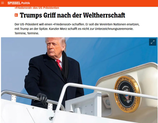 Европейские страны продолжают отказываться от присоединения к создаваемому Трампом «Совету мира» Европейские страны продолжают отказываться от присоединения к создаваемому Трампом «Совету мира»