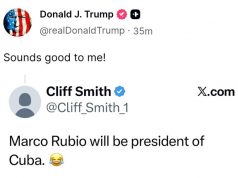 Дональд Трамп назвал «отличной идеей», чтобы госсекретарь США Рубио стал президентом Кубы Дональд Трамп назвал «отличной идеей», чтобы госсекретарь США Рубио стал президентом Кубы