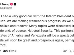 Лидеры США и Венесуэлы провели первый официальный разговор Лидеры США и Венесуэлы провели первый официальный разговор