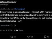 Удары США по Венесуэле ставят под сомнение аргумент о том что России нельзя было вмешиваться в дела Украины Удары США по Венесуэле ставят под сомнение аргумент о том что России нельзя было вмешиваться в дела Украины