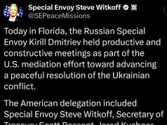 «Мы воодушевлены». Уиткофф заявил, что переговоры с Дмитриевым были «продуктивные и конструктивные» "Мы воодушевлены". Уиткофф заявил, что переговоры с Дмитриевым были "продуктивные и конструктивные"