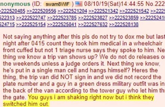 Появилась версия, что Джеффри Эпштейн жив, его тело подменили Появилась версия, что Джеффри Эпштейн жив, его тело подменили