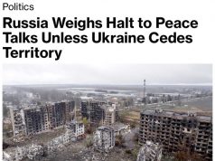 Россия, вероятно, объявит о выходе из мирных переговоров по Украине, если Зеленский не согласится идти на уступки по территориям Россия, вероятно, объявит о выходе из мирных переговоров по Украине, если Зеленский не согласится идти на уступки по территориям