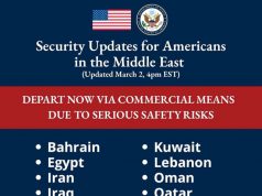 Госдеп США предписал гражданам Америки срочно покинуть практически все страны Ближнего востока Госдеп США предписал гражданам Америки срочно покинуть практически все страны Ближнего востока