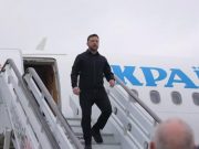 Зеленский прилетел в Лондон, в аэропорту его встретил Залужный Зеленский прилетел в Лондон, в аэропорту его встретил Залужный