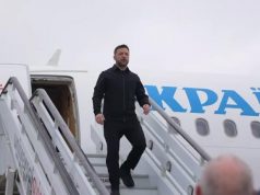 Зеленский прилетел в Лондон, в аэропорту его встретил Залужный Зеленский прилетел в Лондон, в аэропорту его встретил Залужный