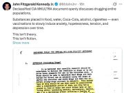 В рассекреченном документе ЦРУ о программе MKULTRA открыто обсуждается применение наркотиков к целым группам населения В рассекреченном документе ЦРУ о программе MKULTRA открыто обсуждается применение наркотиков к целым группам населения