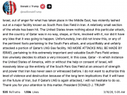 Трамп публично отчитал Израиль за атаку на нефтегазовую инфраструктуру Ирана Трамп публично отчитал Израиль за атаку на нефтегазовую инфраструктуру Ирана