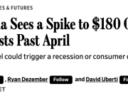 Цены на нефть могут превысить $180 за баррель к концу апреля Цены на нефть могут превысить $180 за баррель к концу апреля