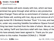 Трамп написал в TruthSocial, что США будут сотрудничать с Ираном, потому что он «пережил очень продуктивную смену режима» Трамп написал в TruthSocial, что США будут сотрудничать с Ираном, потому что он "пережил очень продуктивную смену режима"