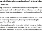 Трамп попросил Нетаньяху сократить удары по Ливану, сообщает NBC News Трамп попросил Нетаньяху сократить удары по Ливану, сообщает NBC News