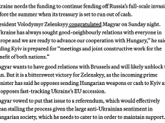 Победивший на выборах в Венгрии Петр Мадьяр выступает против поставок оружия Украине и ускоренного вступления Киева в ЕС Победивший на выборах в Венгрии Петр Мадьяр выступает против поставок оружия Украине и ускоренного вступления Киева в ЕС