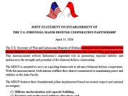 США объявляют о партнёрстве в сфере обороны с Индонезией США объявляют о партнёрстве в сфере обороны с Индонезией