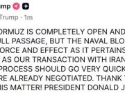 Трамп заявил, что США продолжат блокаду Ормузского пролива для судов, которые идут в Иран или из Ирана Трамп заявил, что США продолжат блокаду Ормузского пролива для судов, которые идут в Иран или из Ирана
