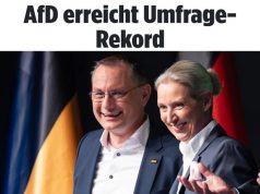«АдГ» опередила партию Мерца еще в одном опросе, сообщает Deutsche Welle «АдГ» опередила партию Мерца еще в одном опросе, сообщает Deutsche Welle