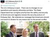 Посольство США официально опровергло, что покинуло Киев на фоне российских угроз усилить обстрелы, о чем заявила Каллас Посольство США официально опровергло, что покинуло Киев на фоне российских угроз усилить обстрелы, о чем заявила Каллас