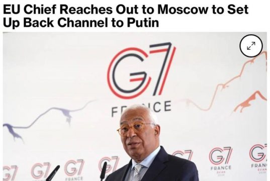 Глава Евросовета Кошта начал переговоры с Кремлем об Украине, сообщает Bloomberg со ссылкой на источники Глава Евросовета Кошта начал переговоры с Кремлем об Украине, сообщает Bloomberg со ссылкой на источники
